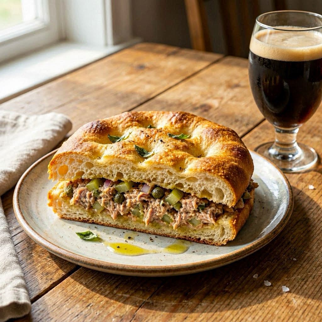 Torta de atún o jamón